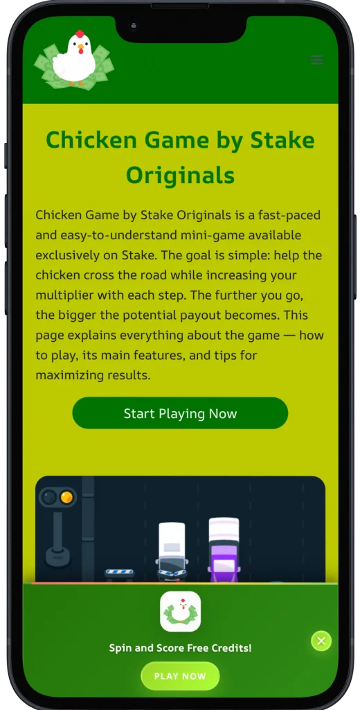 Stake Chicken Mobile